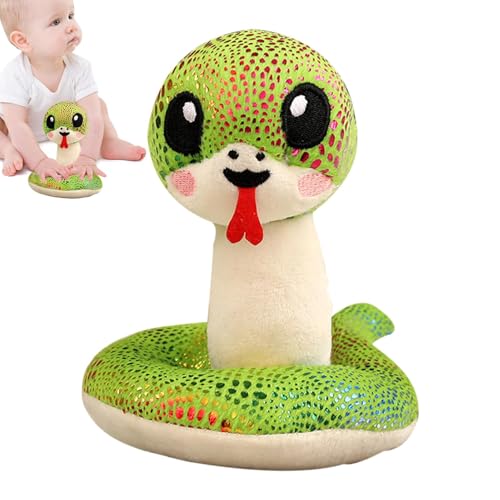 ccuzs Snake Plush Ornament, New Year Mascot, Cute Snake Plush, Snakes Sequins Doll with Cute and Cuddly Sequin Snake for Children Birthdays and New Year Celebrations (1 Piece) von ccuzs