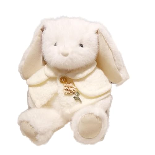 ccuzs Stuffed Bunny Plush Toy, Adorable Long Ear , Soft Cuddly , Cozy Hugging Doll with Cape for Christmas, Birthday, Easter, Holiday Gifting von ccuzs