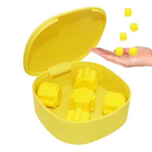 ccuzs Traditional Tossing Game, Folk Pebble Catching Set, Interactive Hand-Eye Koordination Toy, Lightweight and Portable, Indoor Outdoor Family Fun, 2x1.5cm Pink Yellow Blue von ccuzs