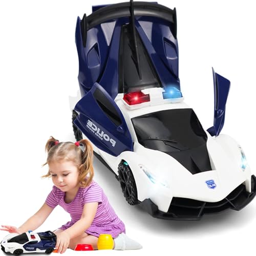 ccuzs Transforming Car, Drift Rotation Toy, Deformation Car, Light Up Toy with Automatic Transformation and Dynamic Effects for Young Boys or Girls, 4.06x9.65x2.95 Inches von ccuzs