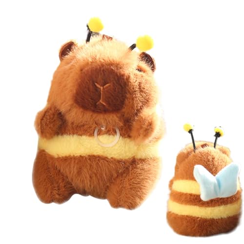 ccuzs Vielseitiges Capybara Plush Toy, Interactive Cute Capybara present, Cute Vibrating Capybara Plush, Soft Animal Plush with Vibrating Wings for Rest, Sleep, and Relaxation (1 Piece) von ccuzs