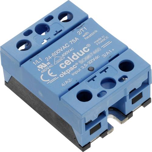 Celduc Halbleiterrelais SO941460 12A Schaltspannung (max.): 280 V/AC, 280 V/DC Nullspannungsschalten von Celduc