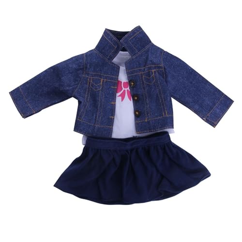 cfpqv 18'' Doll Clothes Outfit Dress Clothes for My Life Doll Puppenhaus Holz (Blue, One Size) von cfpqv