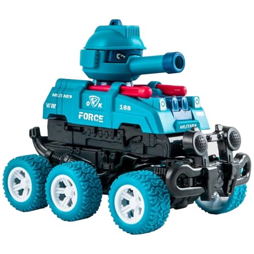 cfpqv Auto Deforming Shooting Car Tank Childrens Toy Allterrain Vehicle Die Toy Gift for Boys Geschenke Für Kinder Kunst Und Handwerk Cyan (Blue, One Size) von cfpqv