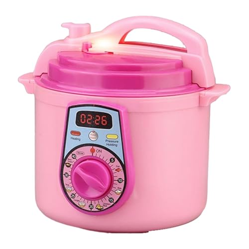 cfpqv Educational Interactive Toy Simulating Musical & Spraying Rice Cooker Für Kinder (Pink, One Size) von cfpqv