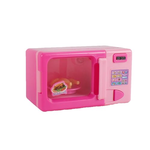 cfpqv Portable Simulation Microwave Oven Toys for Kids Children Pretend Play House Toy Gift Töpfen (Hot Pink, One Size) von cfpqv