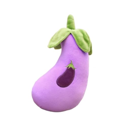 champracer 2 Stück Obst Plüschtier, Süße Kleines Gemüse Plüschpuppen, Ideal für Rollenspiele für Kinder, Kawaii Plüsch Spielzeug Geschenk für Jungen und Mädchen (13 cm Anhänger,Aubergine) von champracer