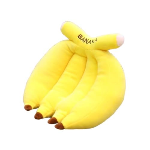 champracer 2 Stück Obst Plüschtier, Süße Kleines Gemüse Plüschpuppen, Ideal für Rollenspiele für Kinder, Kawaii Plüsch Spielzeug Geschenk für Jungen und Mädchen (13 cm Anhänger,Banane) von champracer