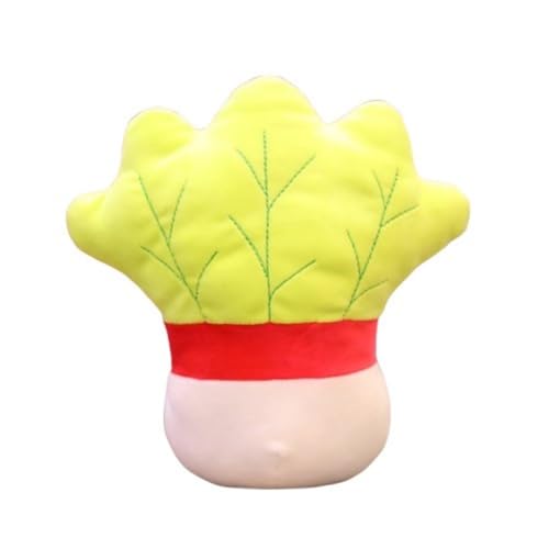 champracer 2 Stück Obst Plüschtier, Süße Kleines Gemüse Plüschpuppen, Ideal für Rollenspiele für Kinder, Kawaii Plüsch Spielzeug Geschenk für Jungen und Mädchen (13 cm Anhänger,Kohl) von champracer