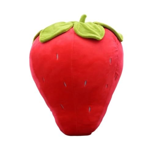 champracer 2 Stück Obst Plüschtier, Süße Kleines Gemüse Plüschpuppen, Ideal für Rollenspiele für Kinder, Kawaii Plüsch Spielzeug Geschenk für Jungen und Mädchen (13 cm Anhänger,Rote Erdbeere) von champracer