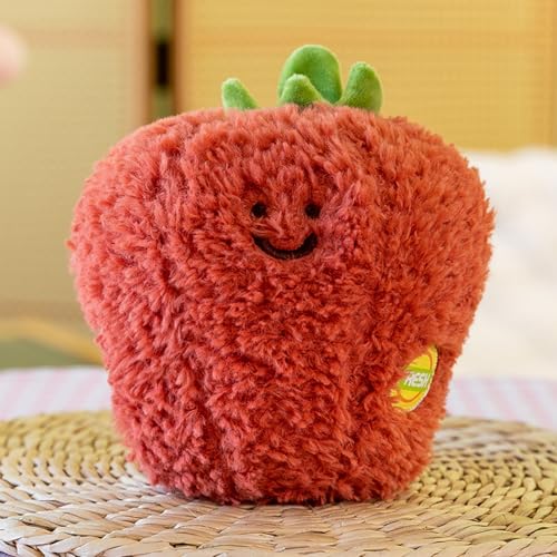 20 cm Kuscheltier Plüschtier Kissen Gemüse Obst-und Gemüsesorten aus Plüsch,Mini-Gemüse- und Obst-Plüschpuppen, weich und flauschig, Mehrfarbig Kaufladen und Kinderküche ür Mädchen (Paprika) von champracer