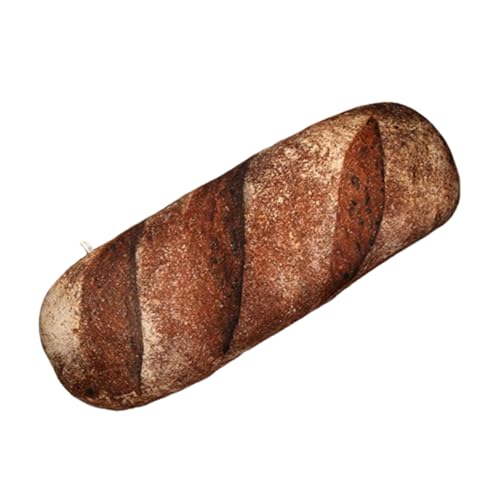 3D Simulation Brot Kissen, Weich Plüsch Kissen Brotform Kissen, Weiches 3D Butterbrot-Kissen Wurfs, für Kinder Fotografie Requisiten Hintergrund, Baguette Sofa Rückenkissen, Hausdekoration (100 cm,D) von champracer