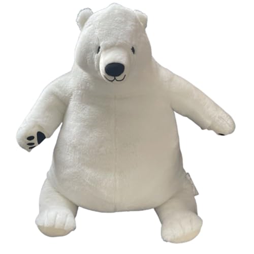 Braunbär Plüschtier Puppe Stofftier Kissen Kuscheltier Braun Bär, zum Spielen und Kuscheln, Weiches Schmusetier für Mädchen, Jungen, Babys (100 cm,Weißer Bär) von champracer