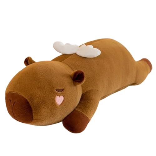 Capibara Plüschtiere Lange Puppen Große Kissen Plüsch,Capybara Kuscheltier, Kinder Capybara Plüschtiere,Capybara Plüschtier, Niedliche Spielzeuge,Spielzeug Plüsch für Deko Kinder (120 cm,Braun) von champracer