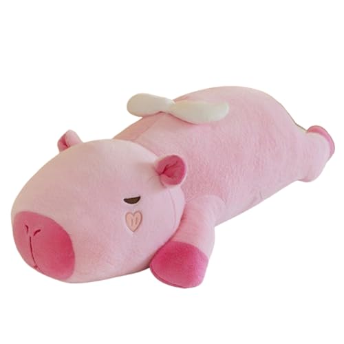 Capibara Plüschtiere Lange Puppen Große Kissen Plüsch ,Capybara Kuscheltier, Kinder Capybara Plüschtiere ,Capybara Plüschtier, Niedliche Spielzeuge,Spielzeug Plüsch für Deko Kinder (120 cm,Rosa) von champracer