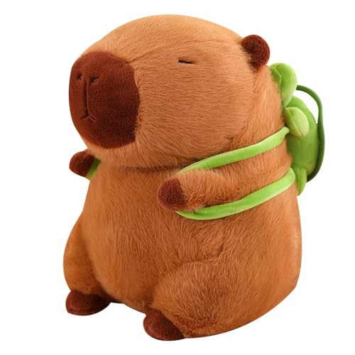 Capybara Plüschtier Puppe Stofftier Niedlicher Capybara Kissen Kuscheltier, für Kinder Ideal Zum TröSten Kuscheln Einschlafhilfe (80 cm,Capybara) von champracer