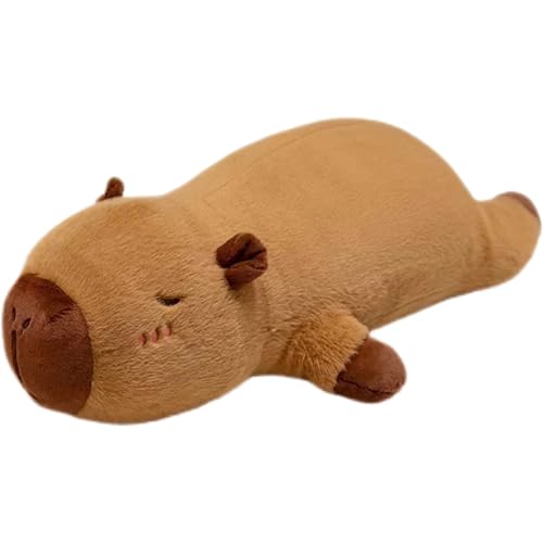 Capybara kissen lang, Capybara Kuscheltier, Capybara Plüschtier, Simulation Capybara Kuscheltier, Niedlichen Capybara Plushie gefüllte Spielzeug, Spielzeug Plüsch für Home Deko Kinder (50 cm) von champracer