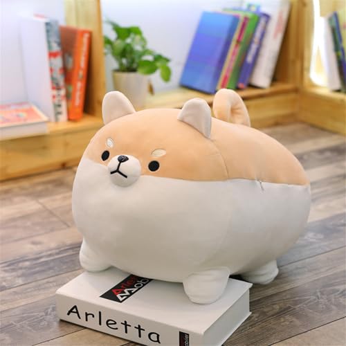 Corgi Plüschtier Puppe Stofftier Niedlicher Shiba Inu, für Kinder und Kuscheltierliebhaber Geschenk (40 cm,Braun) von champracer