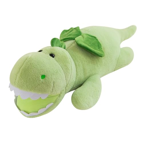 Dinosaurier Plüschtiere,Stofftier Dinosaurier, Geflügelter Dinosaurier,Plüschtier Dino 70cm, großer Dinosaurier Zierkissen,Plüsch Dino Kissen Puppe Geschenk für Fans Kinder (70 cm,Grün) von champracer