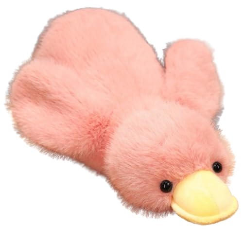 Ente Kuscheltier, PlüSchtier Gans Spielzeug Einfache Dekoration Wurfkissen Stofftier, zum Spielen und Kuscheln, Geschenk für Kinder Mädchen (100 cm,Rosa) von champracer