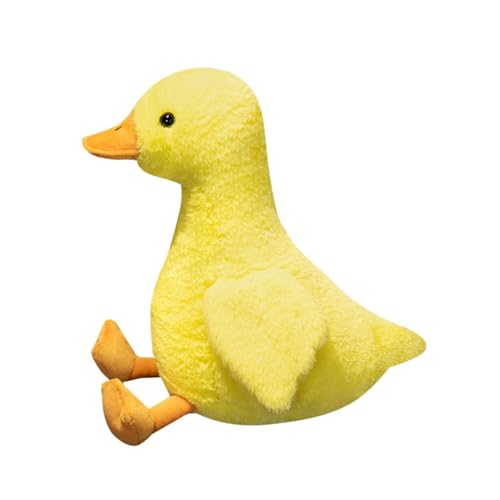 Ente Kuscheltier, Plüschtier Ente süße Spielzeug plüsch Ente Einfache Stofftier, zum Spielen und Kuscheln, Geschenk für Kinder Mädchen (100 cm,gelb) von champracer