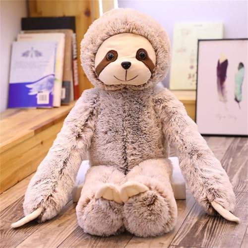 Faultier Kuscheltier, Sloth Pillow, Kuschel Faultier PlüSch, Weiche Kuschelige Faultier PlüSchtier, Sloth Stofftier PlüSchtier, Geschenk für Kinder Und Erwachsene, MäDchen Und Jungen (50 cm) von champracer