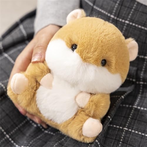 Faultier Kuscheltier,Plüschtier Alpaka,Kuscheltier Waschbär,Flauschiger Stofftier zum Spielen,plüsch Stofftier Spielzeug süße weiche Kuscheltier, für Mädchen Jungen (28 cm,Hamster) von champracer