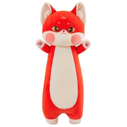 Fuchs Plüschtier,Langes Plüsch Fuchs Plüschtier,Kissen Schöner Fuchs PlüschGemütliches Schmusetier,Kissen Schöner Fuchs PlüschGemütliches Schmusetier,für Kinder und Baby (105 cm,Orange) von champracer