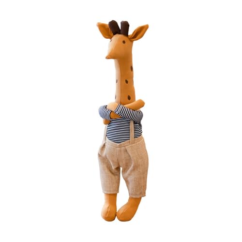 Giraffe PlüSchtier Giraffe Kuscheltier Stofftiere Giraffe Schleich Giraffe Giraffen Giraffen Giraffe Spielzeug Kuscheln Spielen Kuscheltiere Geschenk für Kinder Mädchen (45 cm,Braun) von champracer