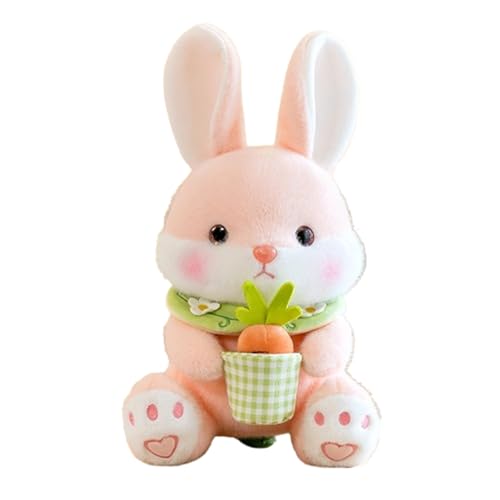 Hasen Verstecken , Gefülltes Kaninchen mit Karotten und Erdbeeren,Plüschtier Hase, Hasenplüsch,Osterhase Gefülltes Plüschtier Hase, Kuscheltier Osterhase Puppe Geschenk für Kinder (Rosa,50 cm) von champracer