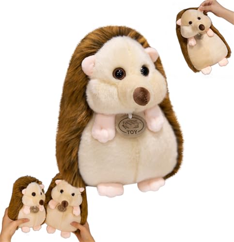 Igel Plüschtier, Igel Handpuppe, Igel Kuscheltier Klein, Cartoon Igel Stofftier Cartoon, Herbst Waldtier Plüschtier Spielzeug, Simulation Mini Plüsch Igel Lustige Geschenk Kinder (20 cm) von champracer