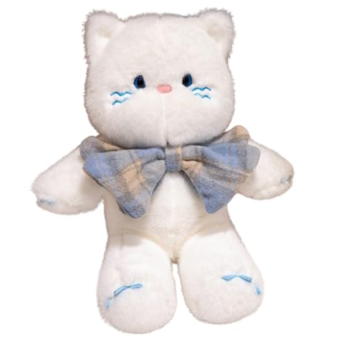 Katze Kuscheltier,Kuscheltier Lebensecht, Katze Plüschtier, Niedliches Plüschkätzchen Spielzeug für Kinder,Stofftier Flauschiges Plüschtier,Siamesische Plüschfigur Spielzeug für Kinder (42cm,weiß) Katze Kuscheltier,Kuscheltier Lebensecht, Katze Plüschtier, Niedliches Plüschkätzchen Spielzeug für Kinder,Stofftier Flauschiges Plüschtier,Siamesische Plüschfigur Spielzeug für Kinder (42cm,weiß) von champracer