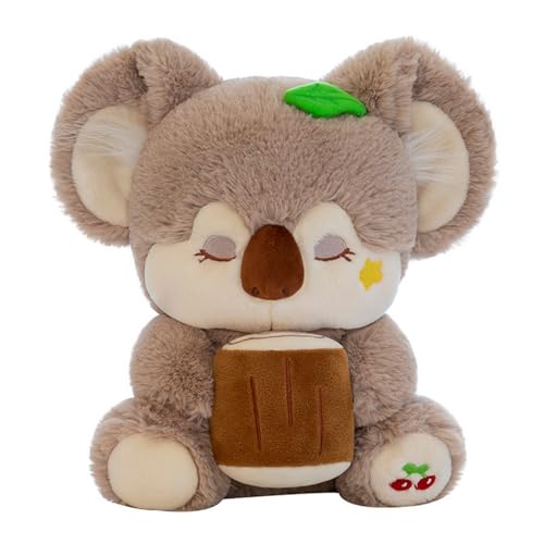 Koala Kuscheltier, Wombat Plüschtier Cuddlekins Kuscheltier Stofftier, für Babys-Flauschiges Stofftier zum Kuscheln Spielen Kuscheliges Schmusetie (45 cm,Braun) von champracer