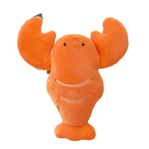 Kreative Plüsch Puppe Hummer, 52 cm Plüschtier Flauschiges Stofftier Kawaii Hummer, Tier Kissen Plüschtier,Kuscheltier Ausgestopftes Tier Plüschkissen,für Kinder Mädchen Jungen (100 cm,Orange) von champracer