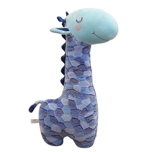 Kuscheltier Giraffe, Giraffe Plüschtiere Süßes Weiche Giraffe, Giraffe Giraffe Spielzeug Kuscheln Spielen Kuscheltiere Geschenk für Kinder Mädchen (90 cm,Blau) von champracer