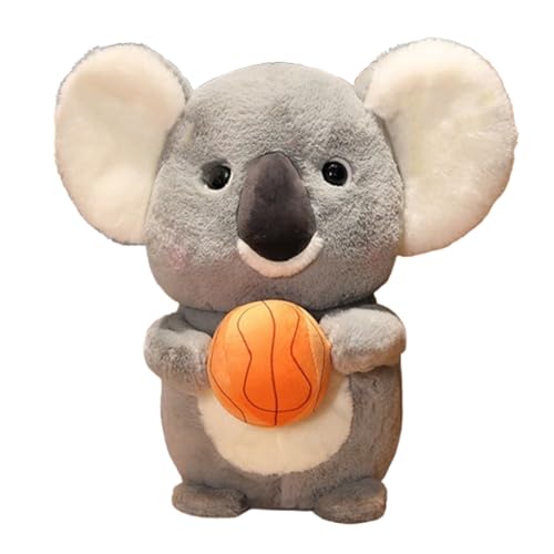 Kuscheltier Koala Plüsch ,Flauschiger Stofftier zum Spielen,Plüschtier Kuscheltier Stofftier Koala Bär,Plüsch Spielzeug Plüschtier für Kinder und Baby,Spielzeug Geschenk für Kinder (25 cm,Basketball) von champracer