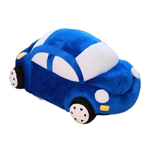 champracer Kuscheltier Kraftfahrzeuge Puppe Stofftier Kissen Plüschtie Auto Käfer, zum Spielen und Kuscheln, Weiches Schmusetier für Mädchen, Jungen, Babys (45 cm,Blau) von champracer