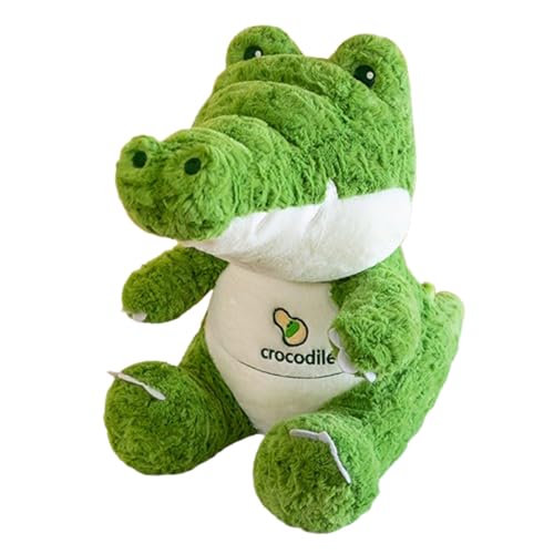 Kuscheltier Krokodil Plüschtier Alligator, Nachhaltiges Plüschtier, Plüschpuppe,Krokodil Plüsch Kissen, Plüsch Kinder Kuscheltier für Mädchen Jungen Babys (75 cm,Krokodil) von champracer