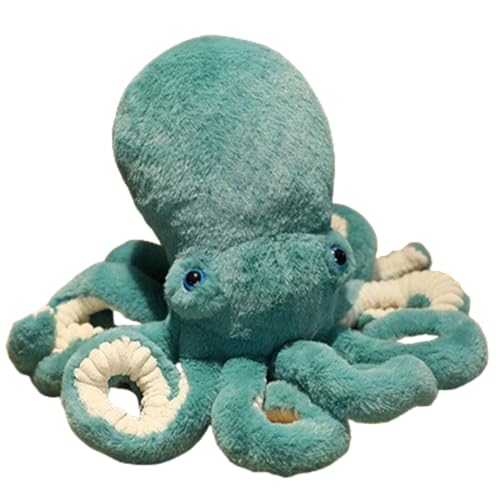 Oktopus Plüschtier, Oktopus Plüschpuppe Spielzeug, Plüschtier Oktopus, Plüschtier Marine Spielzeug, Meerestier Oktopus Dekoration, niedlicher Oktopus niedliches Spielzeug (30 cm,grün) von champracer