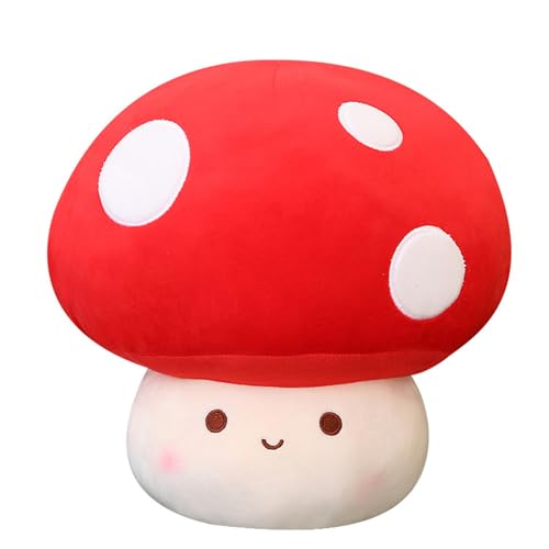 Pilz Plüschtier Puppe Stofftier Niedlicher Pilz Kissen Kuscheltier, für Ideal zum TröSten Kuscheln Einschlafhilfe (60 cm,Pilze) von champracer