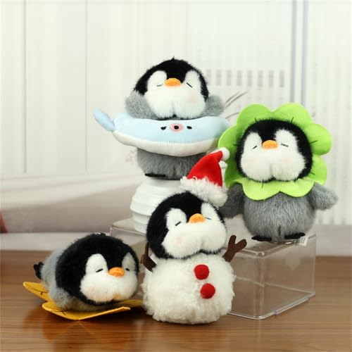 Pinguin Kuscheltier Anhänger, Pinguin Plüschtier Schlüsselanhänger Anhänger, Süße Pinguin Puppe Stofftiere Kuscheltier Pinguin Plüschtier, Klein Pinguin Plüschtier Für Schulranzen (4pcs) von champracer