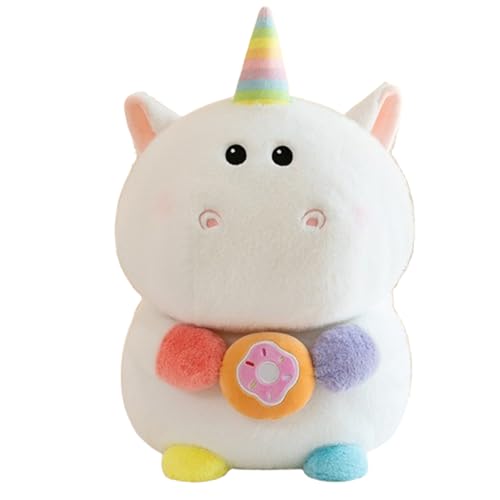 Plüsch Einhorn Kuscheltier,Plüsch Regenbogen Einhorn, Plüschtier Einhorn Kuscheltier,Super Weiches Einhorn Kissen,für Kinder Mädchen Puppe Geschenk (38 cm,weiß) von champracer