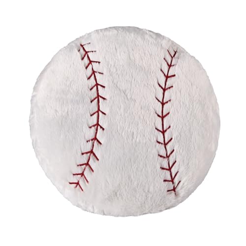 Plüsch Fußball Spielzeug,Flauschiges, weiches Fußballkissen,Flauschige Ball Ballkissen,tolles Geschenk für Fußballliebhaber, Geschenk für Kinder (Baseball 35cm) von champracer