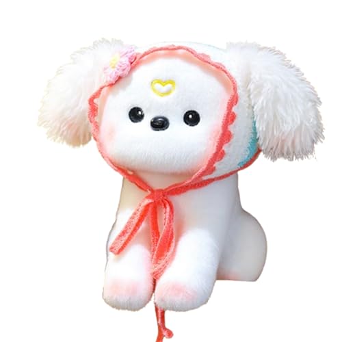 Plüsch Hund, Toy Dog Cute Plüsch,Hund Kuscheltier Teddy Hund Plüschtier, Handmade Realistic, Riesiger Plüschhund, Stofftier Hund Hunde Dog Geschenk für Kinder Mädchen (40 cm,rot) von champracer