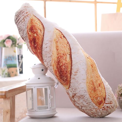 Plüschtier Brotimitation Stofftier, Pillow Kissen Spoof Brot, zum Spielen und Kuscheln, Weiches Schmusetier für Mädchen, Jungen, Babys (50 cm,Butter-Brot) von champracer