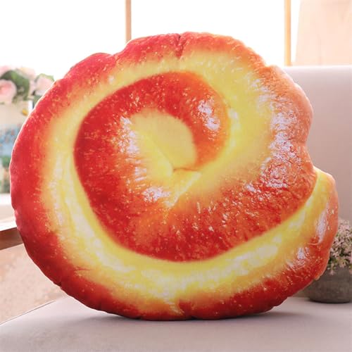 Plüschtier Brotimitation Stofftier, Pillow Kissen Spoof Brot, zum Spielen und Kuscheln, Weiches Schmusetier für Mädchen, Jungen, Babys (50 cm,Doughnut) von champracer