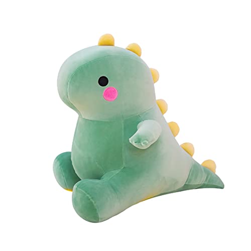 Plüschtier Dinosaurier Puppe Stofftier Kissen Kuscheltier Dinosaurier, zum Spielen und Kuscheln, Weiches Schmusetier für Mädchen, Jungen, Babys (20 cm,Grün) von champracer