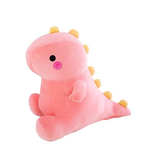 Plüschtier Dinosaurier Puppe Stofftier Kissen Kuscheltier Dinosaurier, zum Spielen und Kuscheln, Weiches Schmusetier für Mädchen, Jungen, Babys (40 cm,Rosa) von champracer