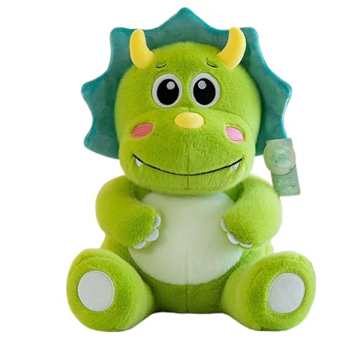 Plüschtier Dinosaurier Stofftier Kawaii Dinosaurier Plüsch，Triceratops Dinosaurier Stofftier Plüschtier realistisches Dinosaurier Geschenke Dinosaurier für Kinder Jungen (80 cm,Triceratops) von champracer