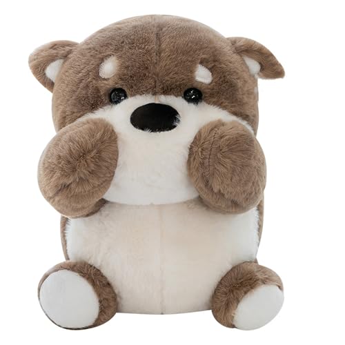 Plüschtier Entenküken Puppe Stofftier Kuscheltier Entenküken, zum Spielen und Kuscheln, Weiches Schmusetier für Mädchen, Jungen, Babys (24 cm,Braun) von champracer